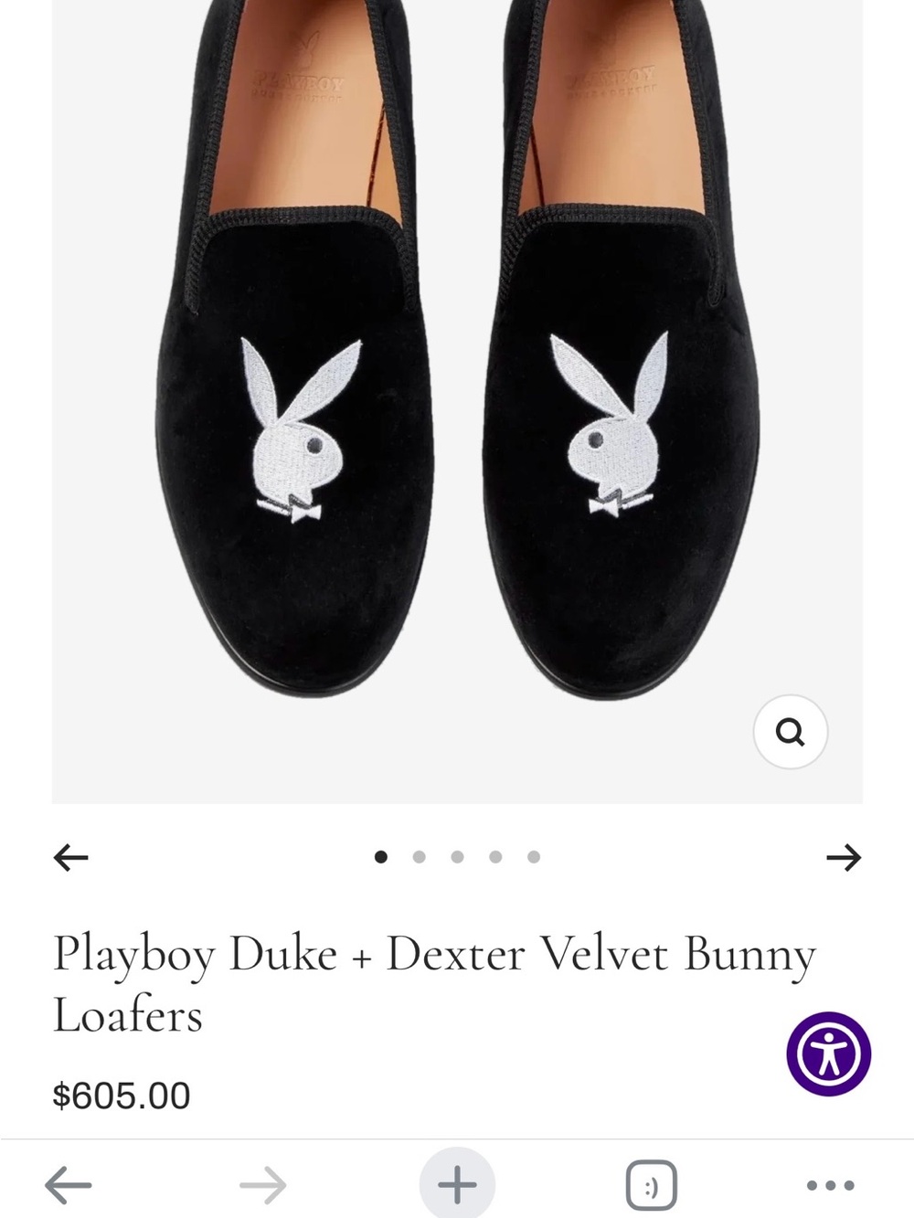Black Velvet Slip-On Playboy Loafers